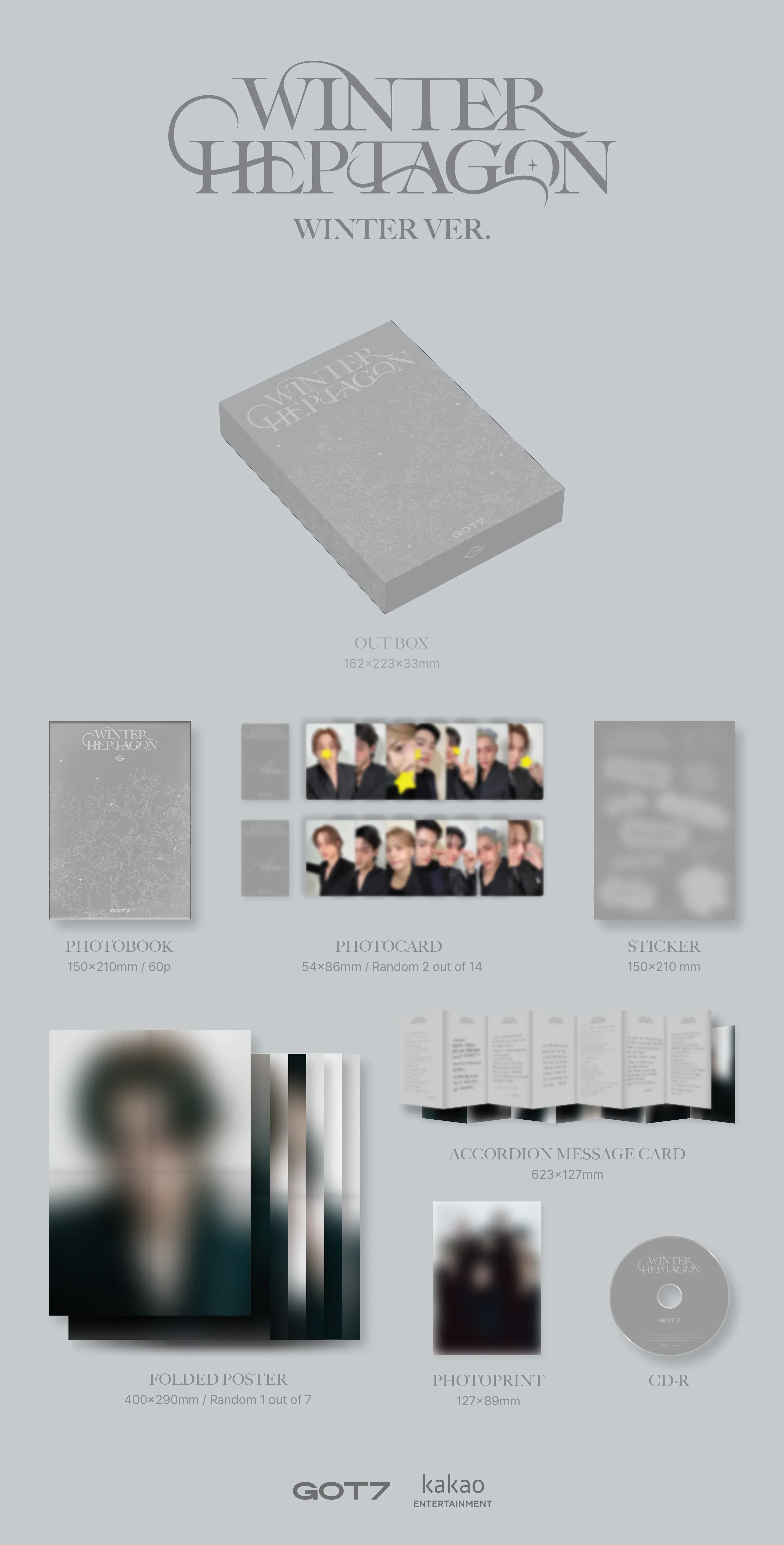 GOT7 - 13th Mini Album [WINTER HEPTAGON] - Image 4