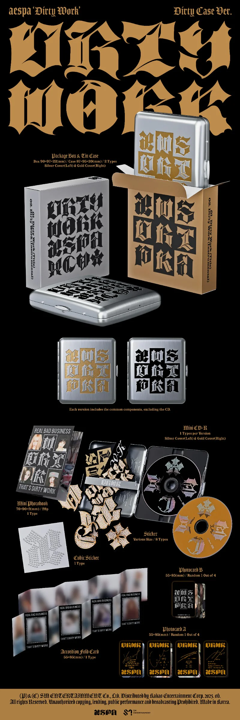 aespa - Single Album [Dirty Work] (Dirty Worker / Dirty Case / Dirty Code Ver.) - Image 3