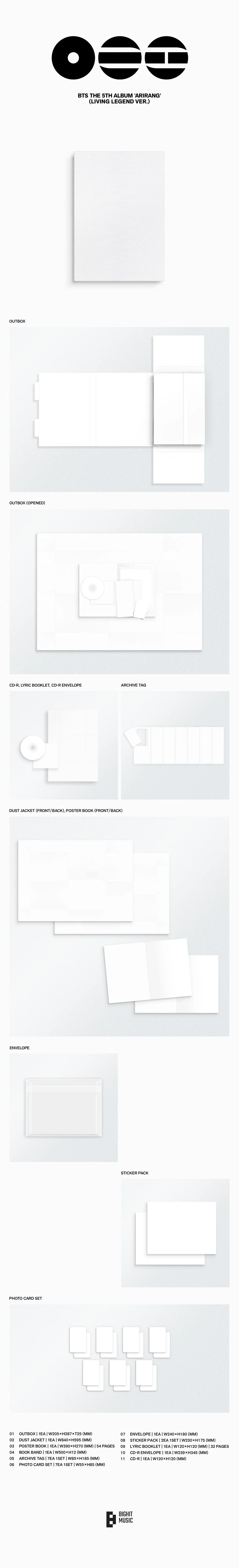 *WEVERSE GIFT* BTS - ARIRANG 5TH ALBUM (ROOTED IN KOREA / ROOTED IN MUSIC / LIVING LEGEND) - Image 3