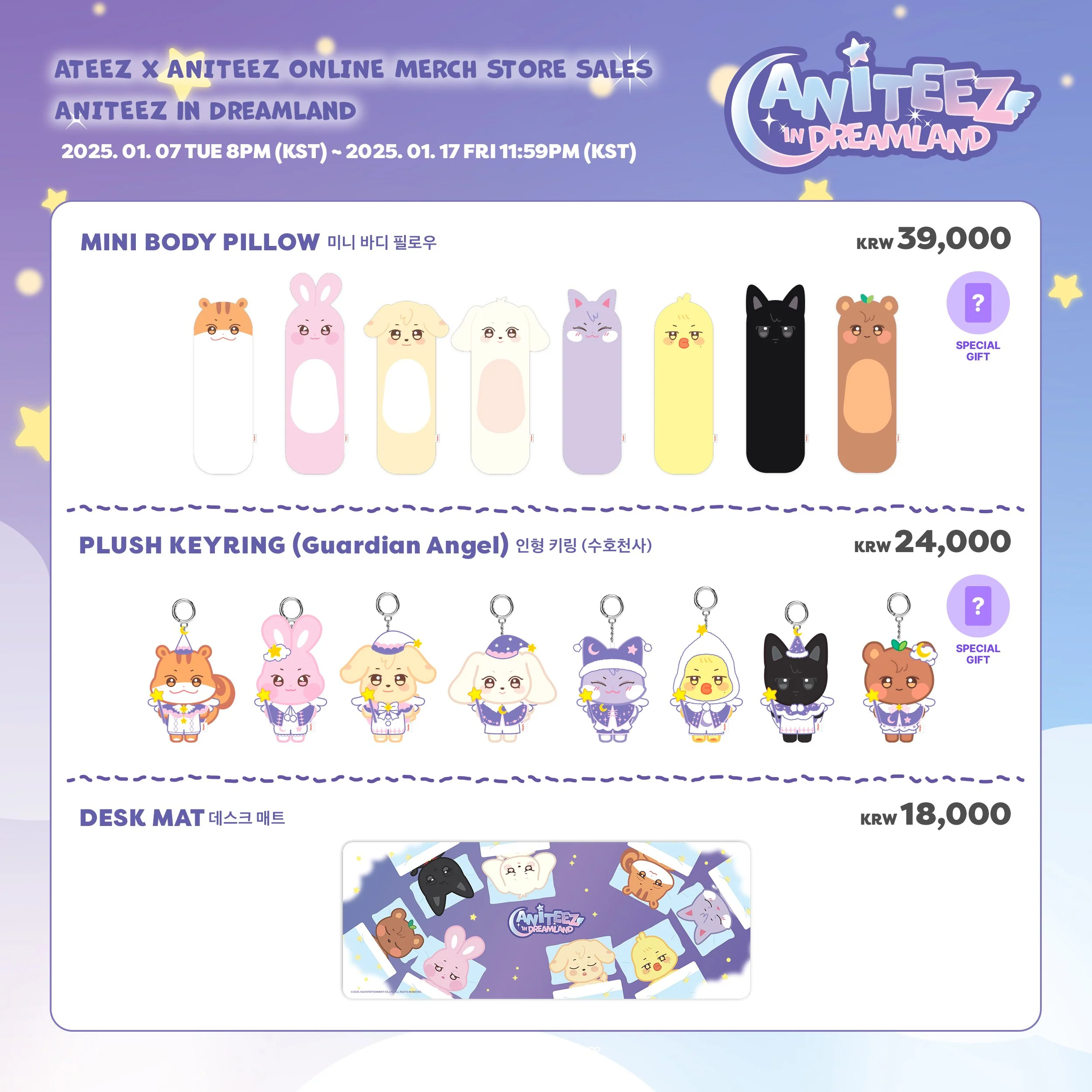 ATEEZ [Aniteez in Dreamland] - OFFICIAL MD Keyring Outfit Wish Cloak - Image 4
