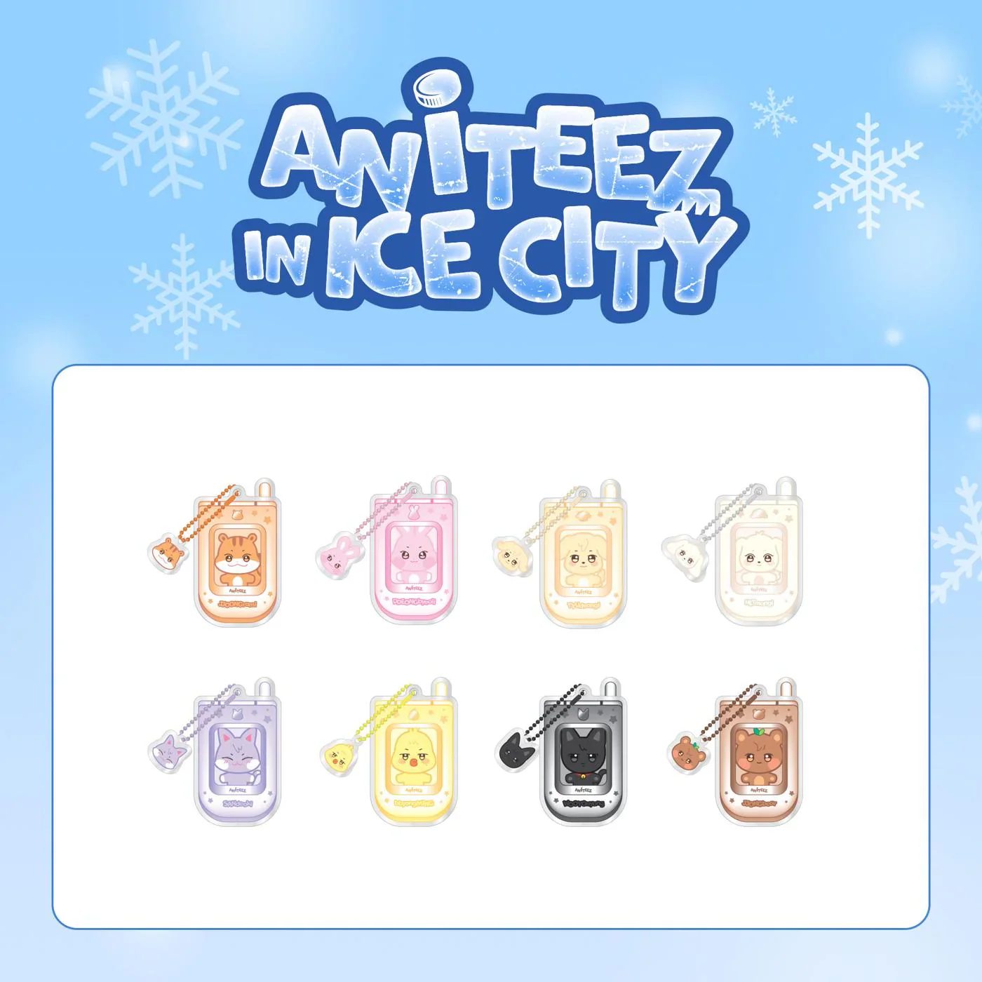 ATEEZ [Aniteez in Ice City] - OFFICIAL MD PHONE KEY CHARM