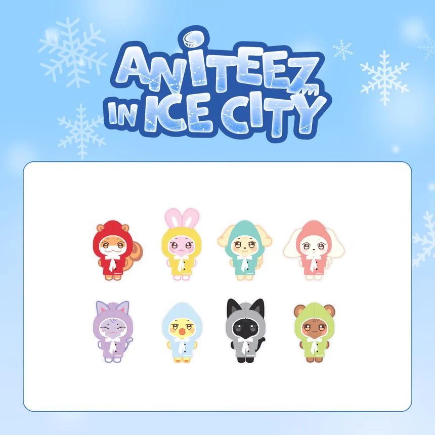 ATEEZ X ANITEEZ IN ICE CITY OFFICIAL MD PLUSH DOLL COVER (A VER, B VER) - Image 3