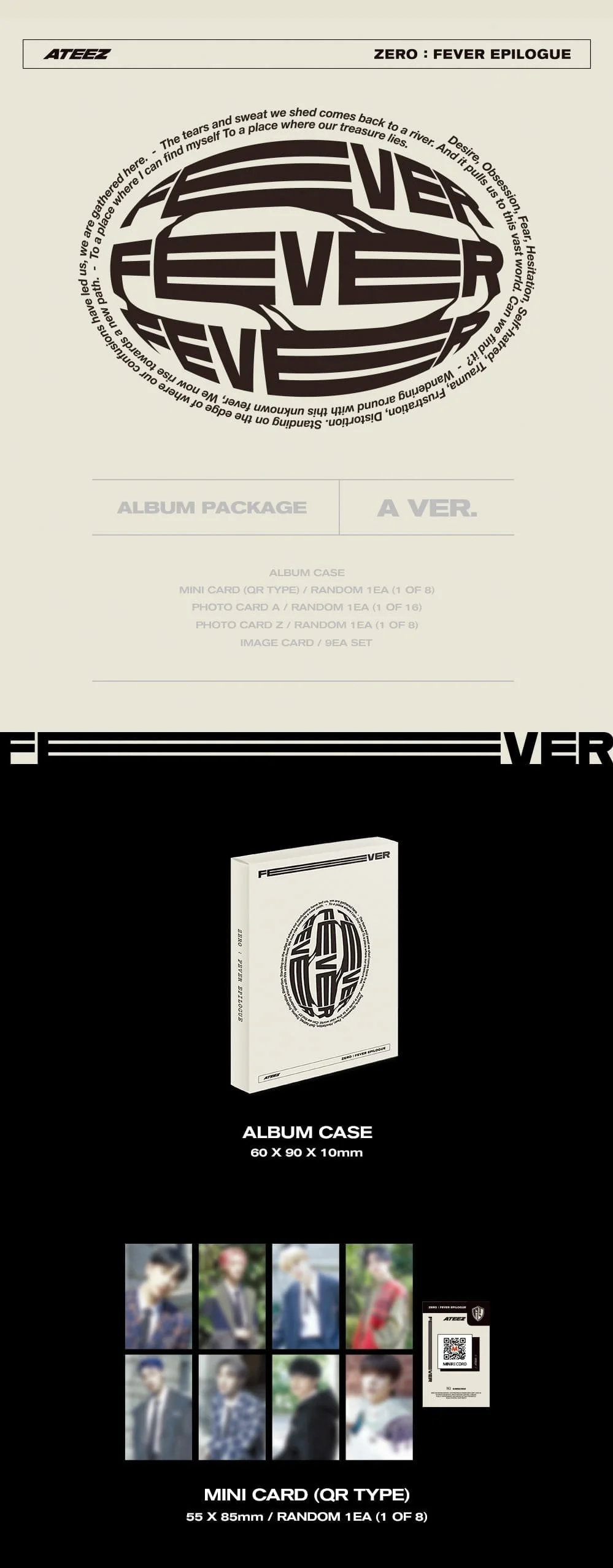 *WITHMUU BENEFIT* ATEEZ - 1st Repackage [ZERO : FEVER EPILOGUE] (A Ver. / Z Ver.) (PLATFORM Ver.) - Image 3
