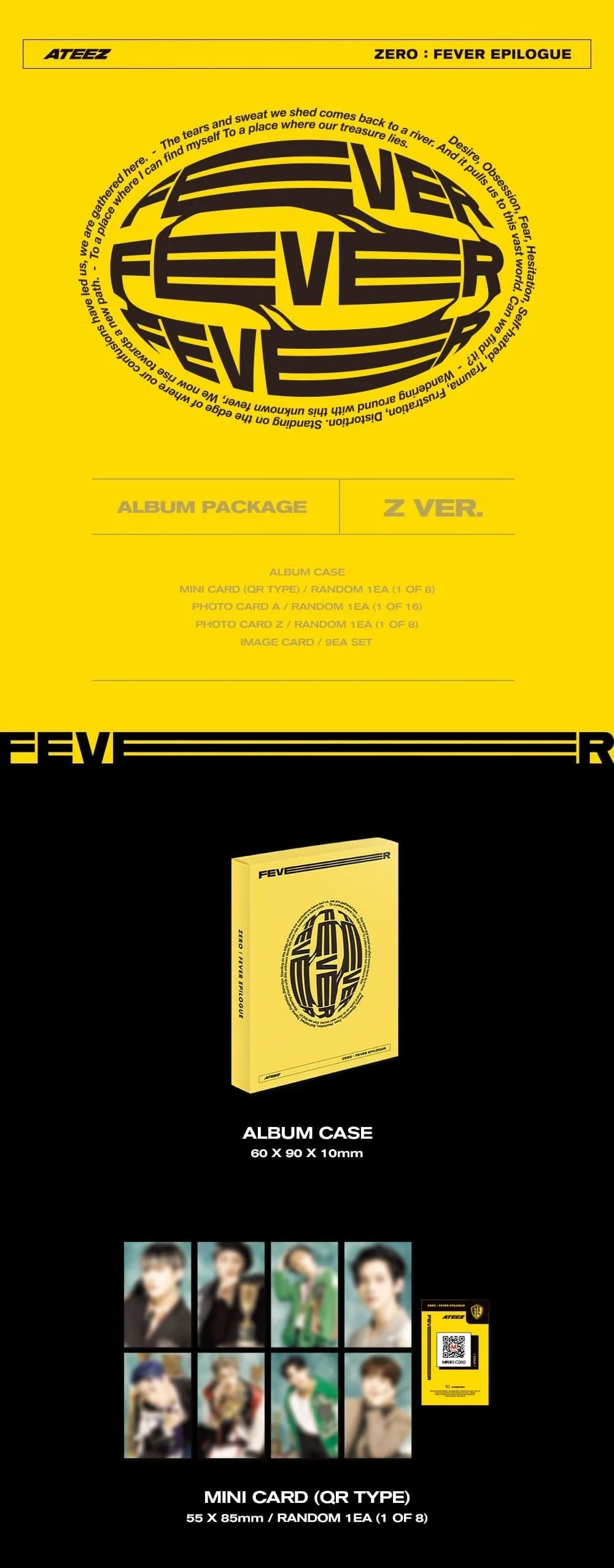 *WITHMUU BENEFIT* ATEEZ - 1st Repackage [ZERO : FEVER EPILOGUE] (A Ver. / Z Ver.) (PLATFORM Ver.) - Image 5