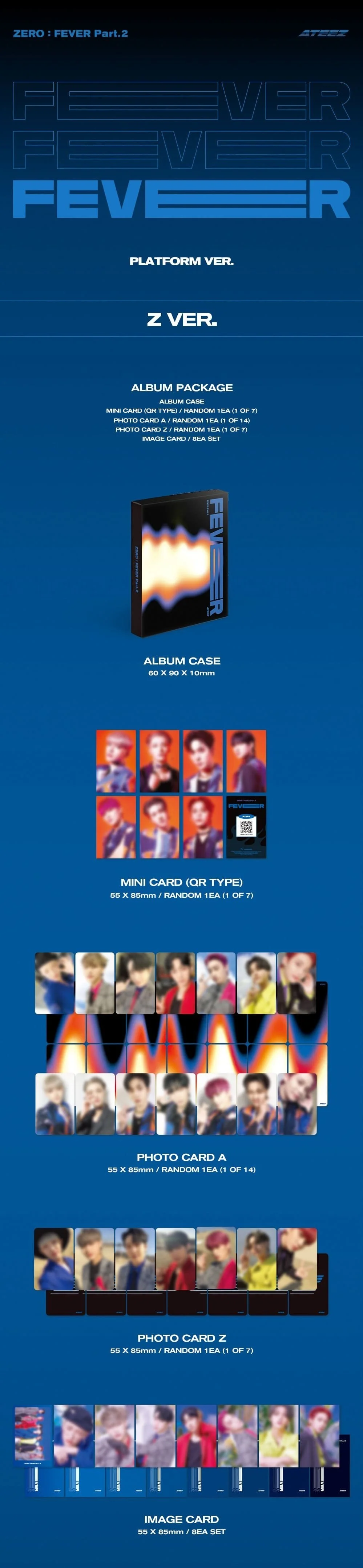 *PLATFORM VER* ATEEZ - 6th Mini Album [ZERO : FEVER Part.2] (A Ver. / Z Ver. / Diary Ver.) (PLATFORM Ver.) - Image 3
