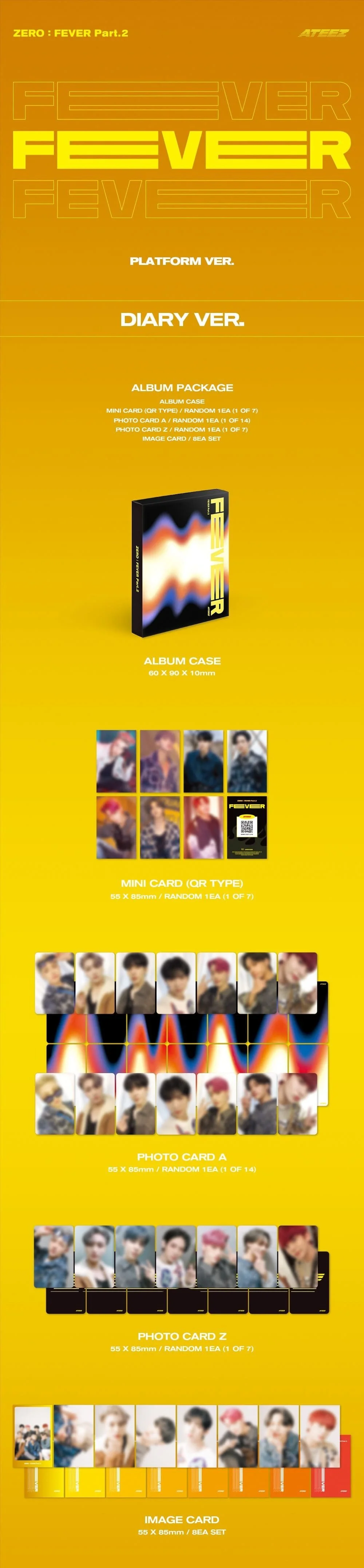 *PLATFORM VER* ATEEZ - 6th Mini Album [ZERO : FEVER Part.2] (A Ver. / Z Ver. / Diary Ver.) (PLATFORM Ver.) - Image 4