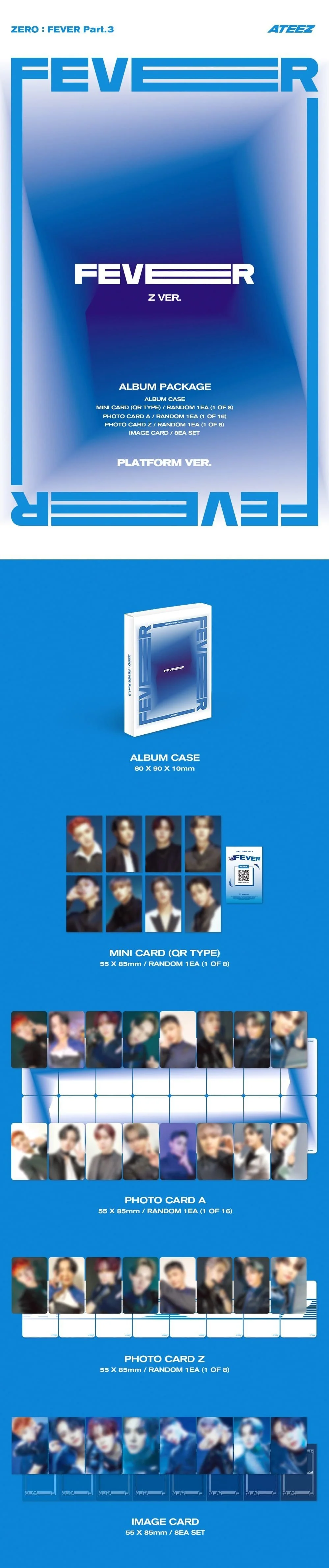 ATEEZ - ZERO : FEVER PART.3 7TH MINI ALBUM (A Ver. / Z Ver. / Diary Ver.) (PLATFORM Ver.) - Image 3