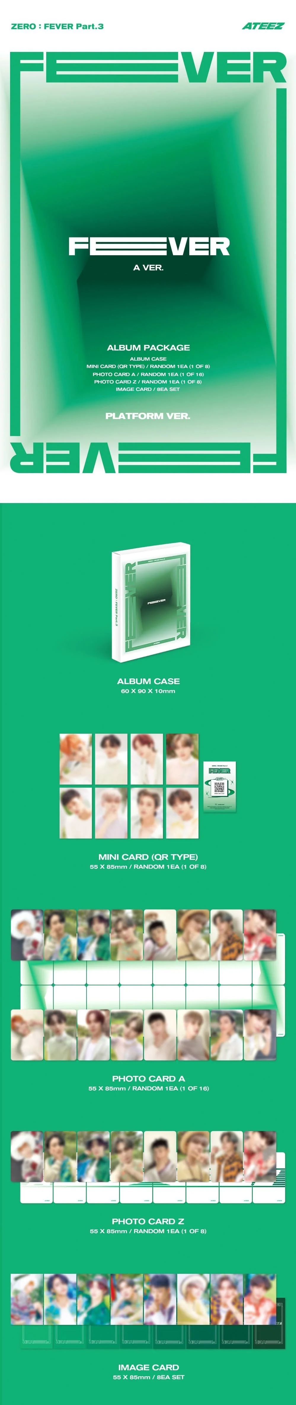 ATEEZ - ZERO : FEVER PART.3 7TH MINI ALBUM (A Ver. / Z Ver. / Diary Ver.) (PLATFORM Ver.) - Image 4