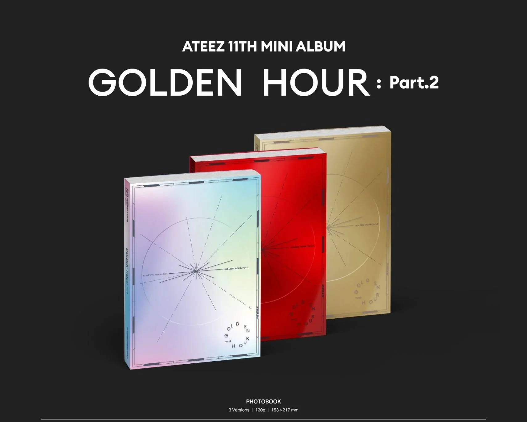 *Tower Records Japan Benefit* ATEEZ - GOLDEN HOUR : PART.2 11TH MINI ALBUM PHOTOBOOK
