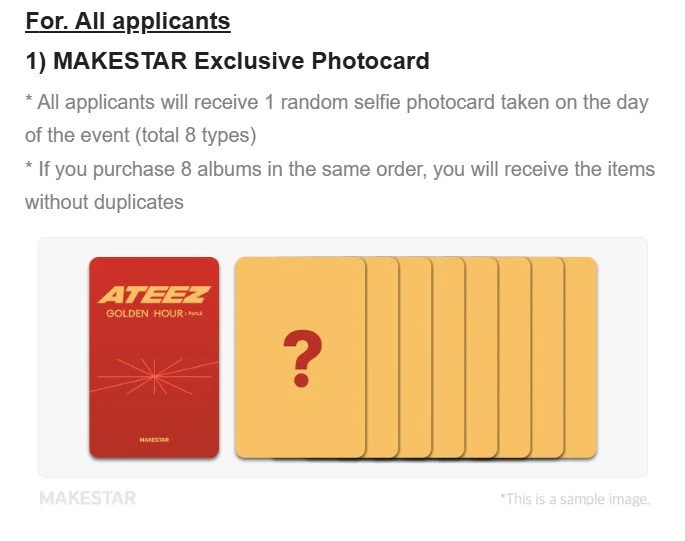 *MAKESTAR CHRISTMAS BENEFIT* ATEEZ 11TH MINI ALBUM [GOLDEN HOUR : Part.2](POCAALBUM) - Image 2