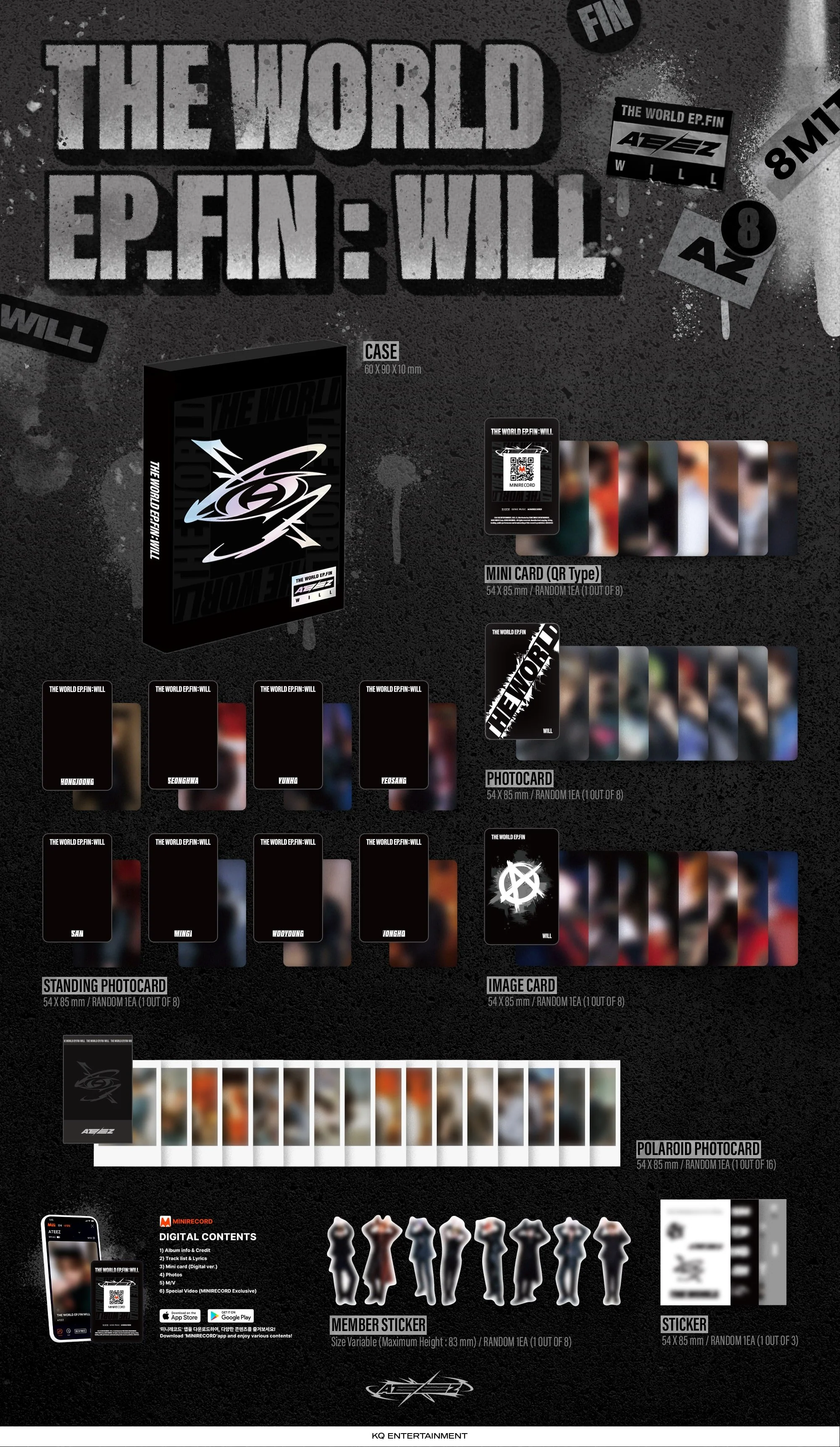ATEEZ 2nd Album [THE WORLD EP.FIN : WILL] (PLATFORM Ver.) (Random Ver.) - Image 2