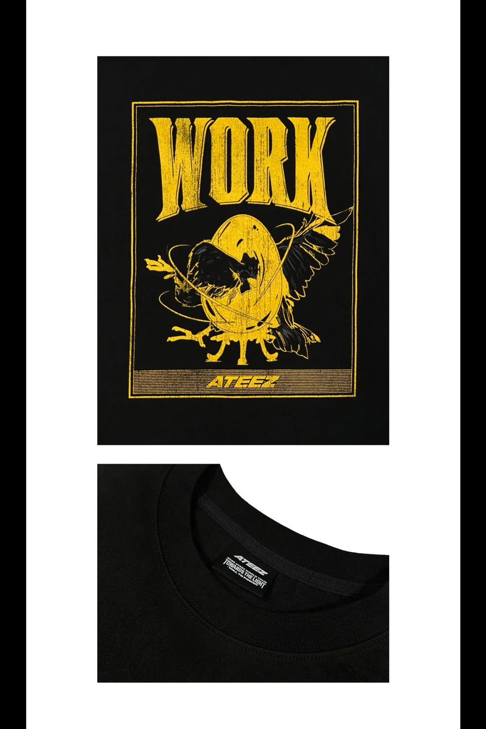 ATEEZ - TOWARDS THE LIGHT : WILL TO POWER WORLD TOUR POP-UP STORE IN EUROPE OFFICIAL MD - SHORT SLEEVE T-SHIRT WORK VER - Image 4