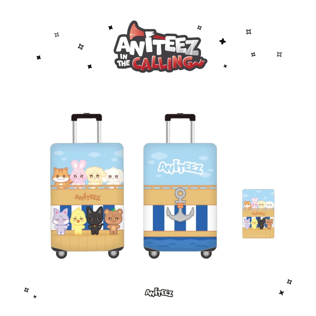 [ATEEZ x ANITEEZ in the CALLING] POP UP OFFICIAL MD - LUGGAGE COVER (Both Sizes) - Image 4