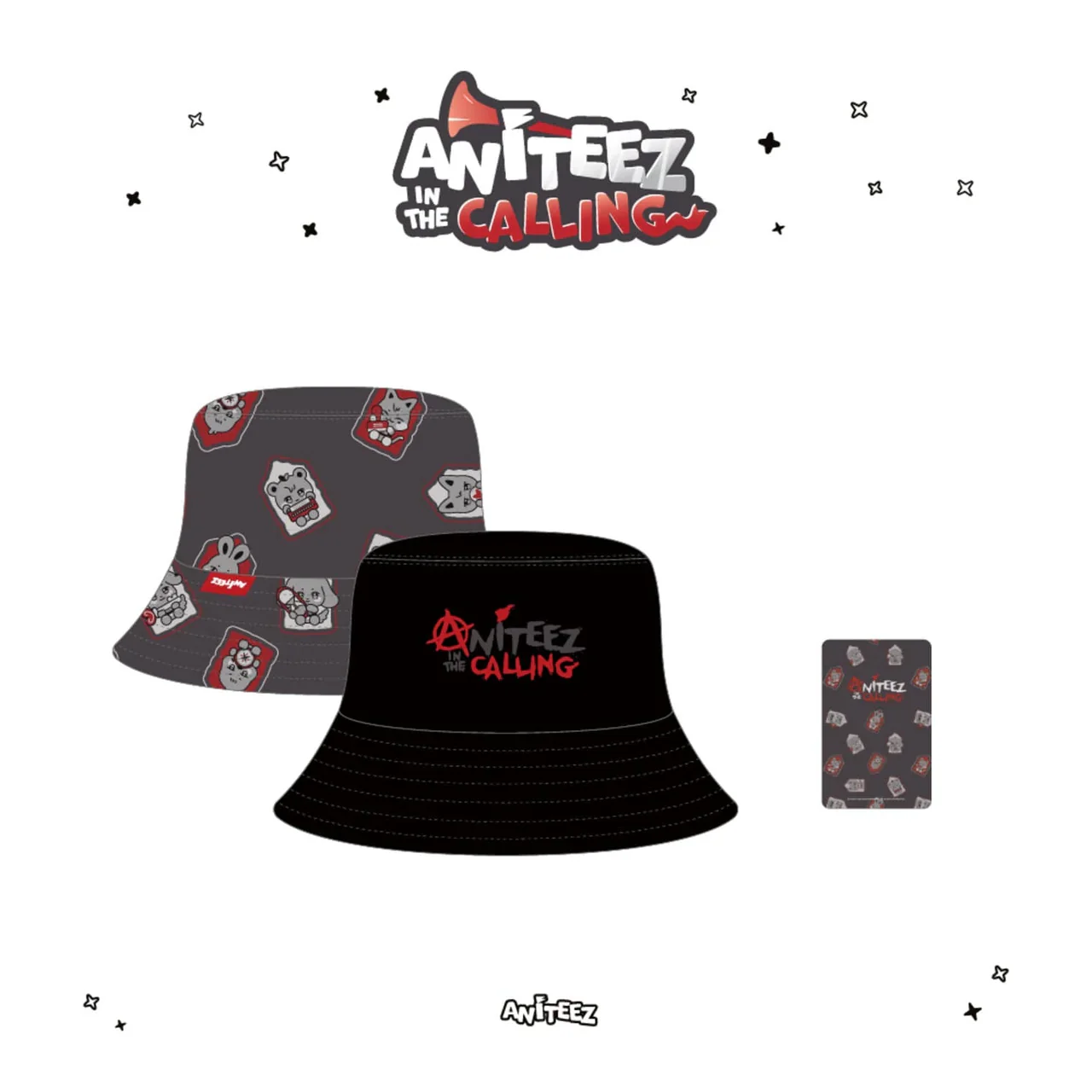 [ATEEZ x ANITEEZ in the CALLING] POP UP OFFICIAL MD - REVERSABLE BUCKET HAT