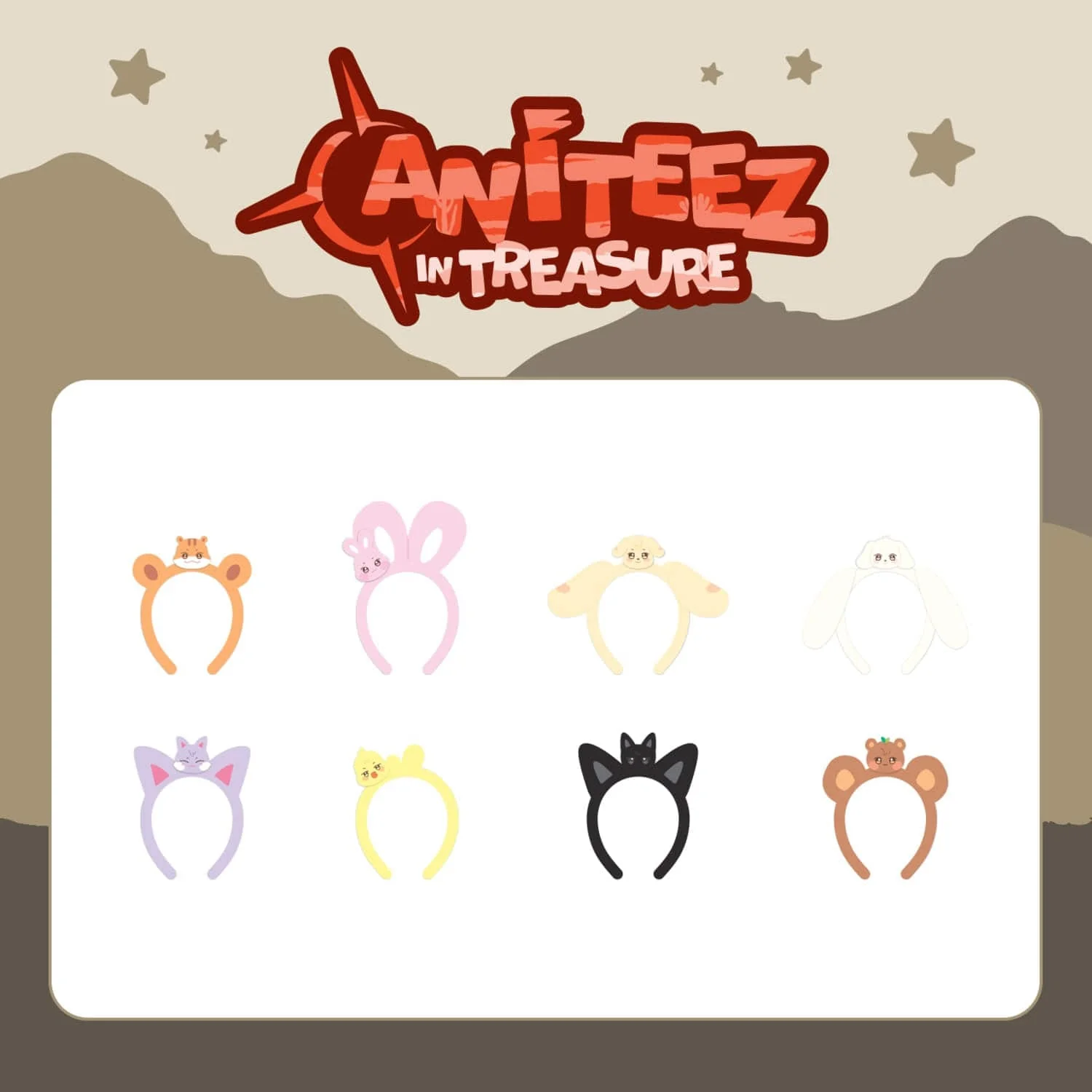 [ATEEZ x ANITEEZ in TREASURE] OFFICIAL MD Hair Band