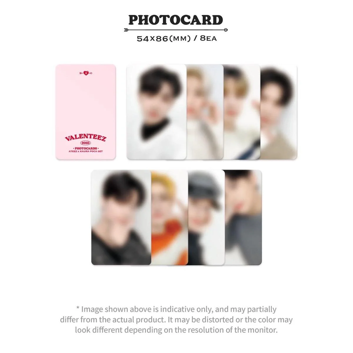 [ATEEZ x KAURA] VALENTEEZ Official Trading Card Set - Image 5