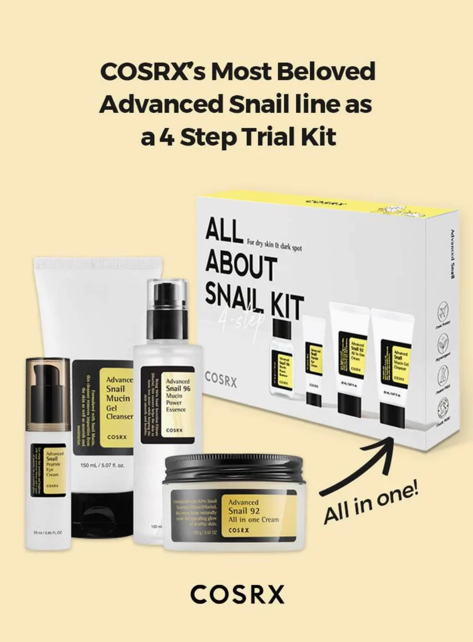 [Cosrx] All Bout Snail Kit 4 Pcs - Image 4