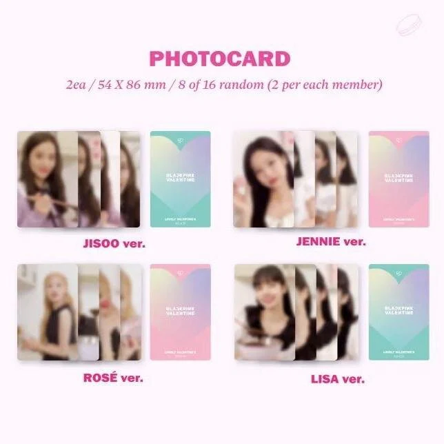 BLACKPINK - [THE GAME] Photocard Collection LOVELY VALENTINE'S Edition - Image 7