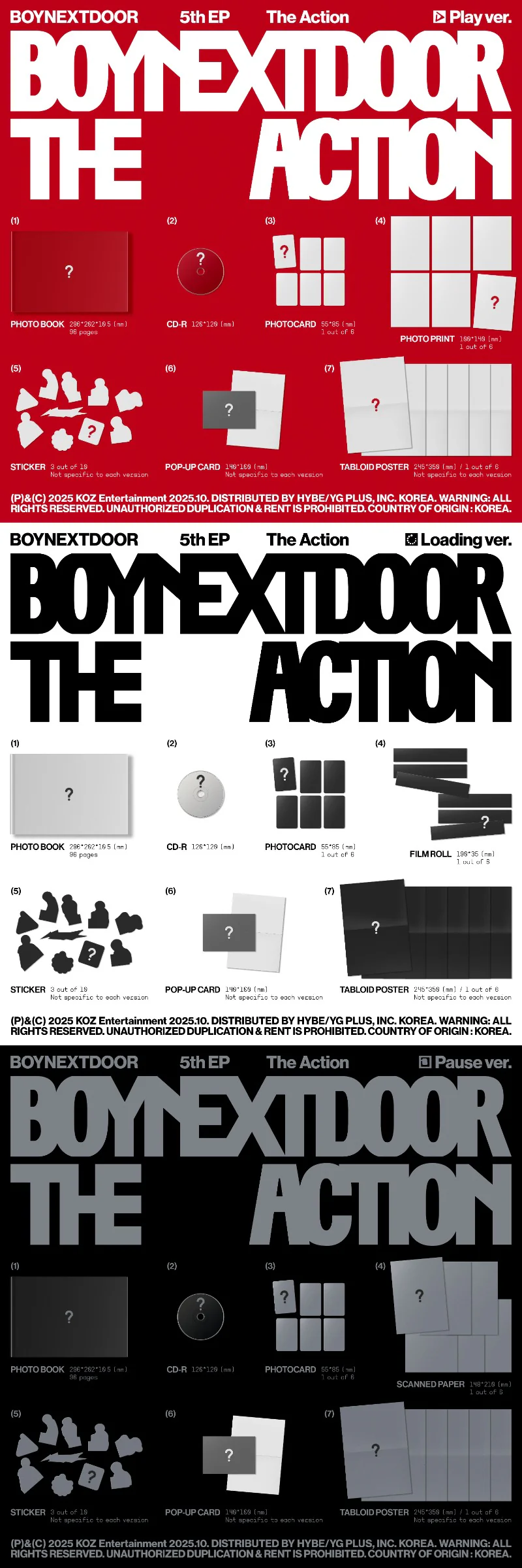 BOYNEXTDOOR - 5th Mini Album [The Action] (All Ver) - Image 2
