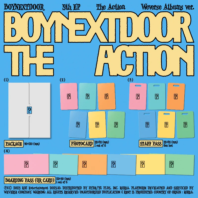 BOYNEXTDOOR - 5th Mini Album [The Action] (All Ver) - Image 6