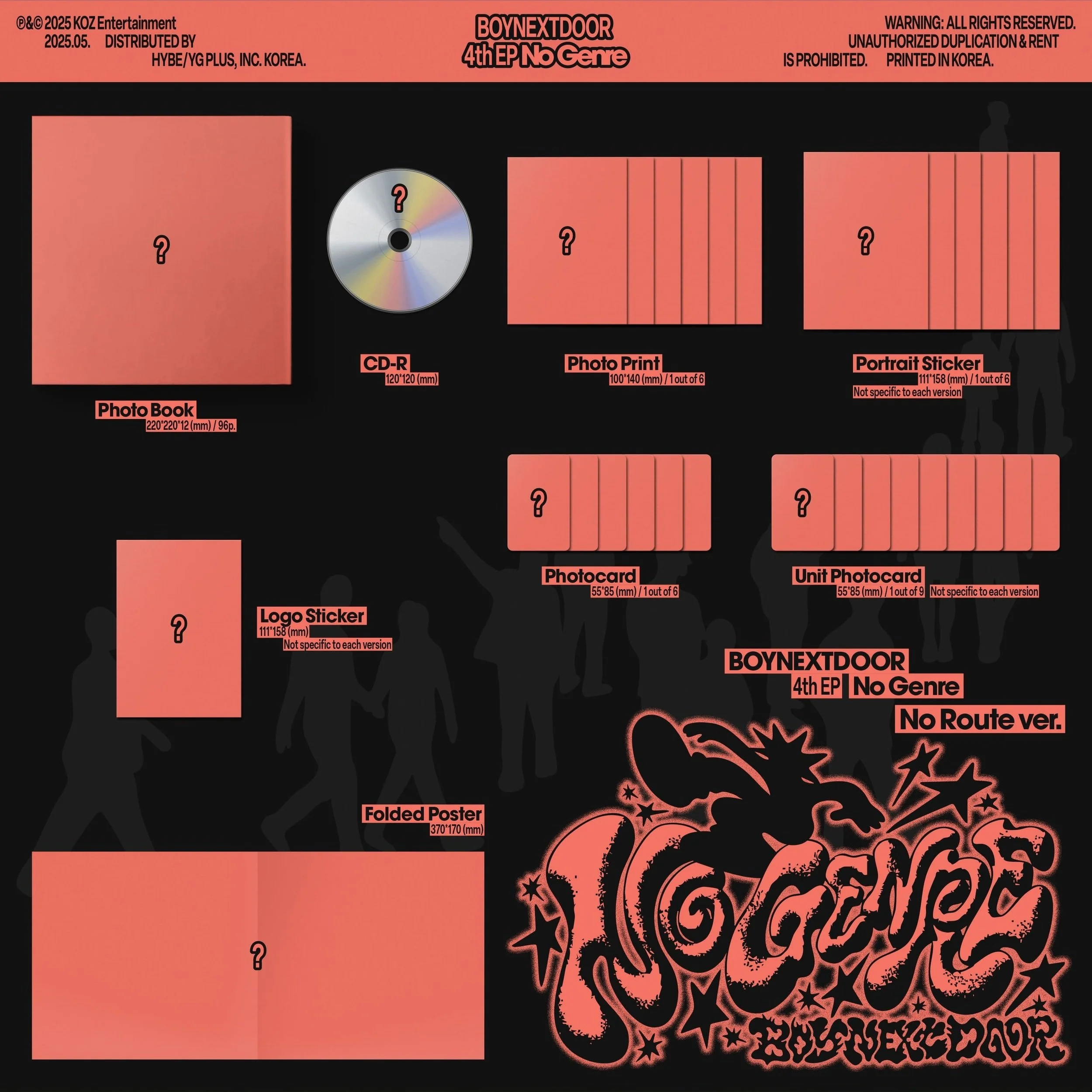 *WEVERSE GIFT* BOYNEXTDOOR - 4th EP [No Genre] (No Matter Ver. / No Route Ver. / No Limit Ver.) - Image 3