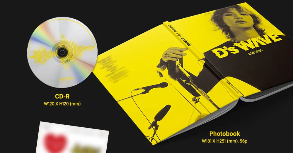 DAESUNG 1st Mini Album [D's WAVE] (Yellow Ver. / Black Ver.) - Image 3