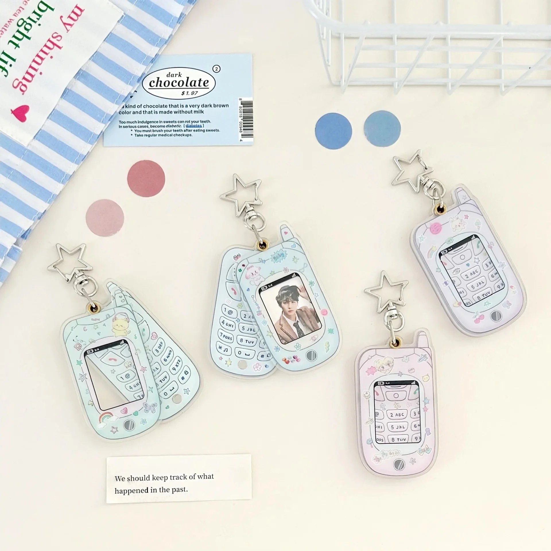 Kawaii Mobile ID Photo Holder Key Ring - Image 3