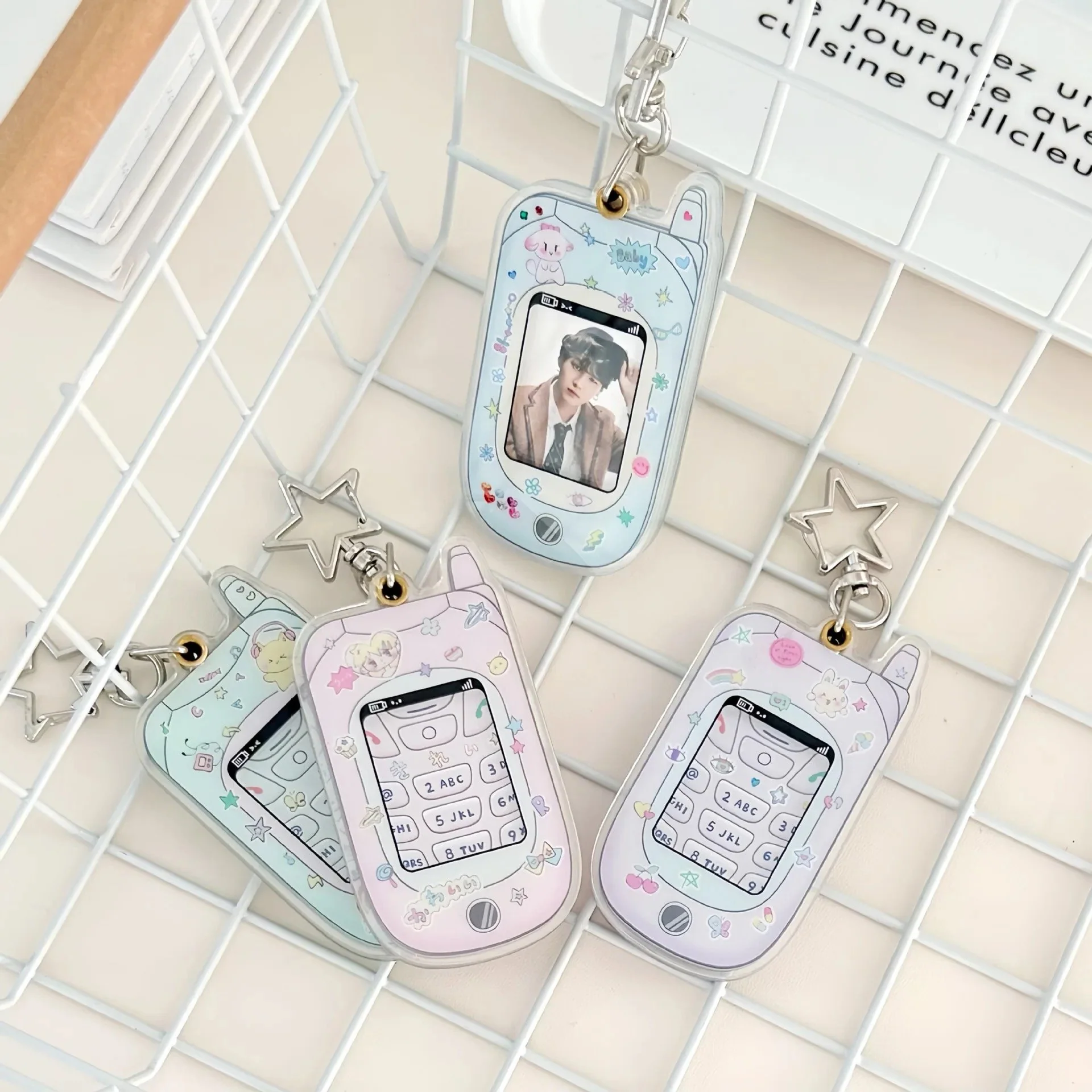 Kawaii Mobile ID Photo Holder Key Ring - Image 5