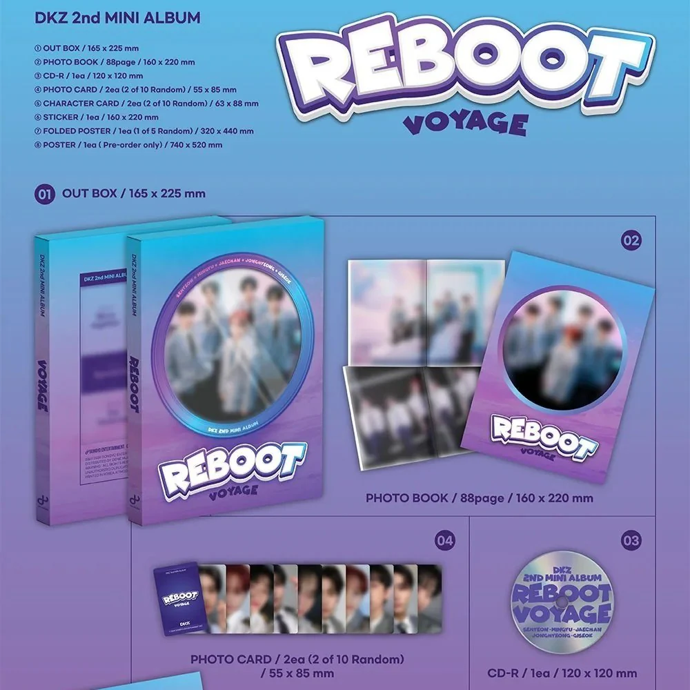 [DKZ] 2nd Mini Album [REBOOT] (THRILL Ver. / VOYAGE Ver.) - Image 4