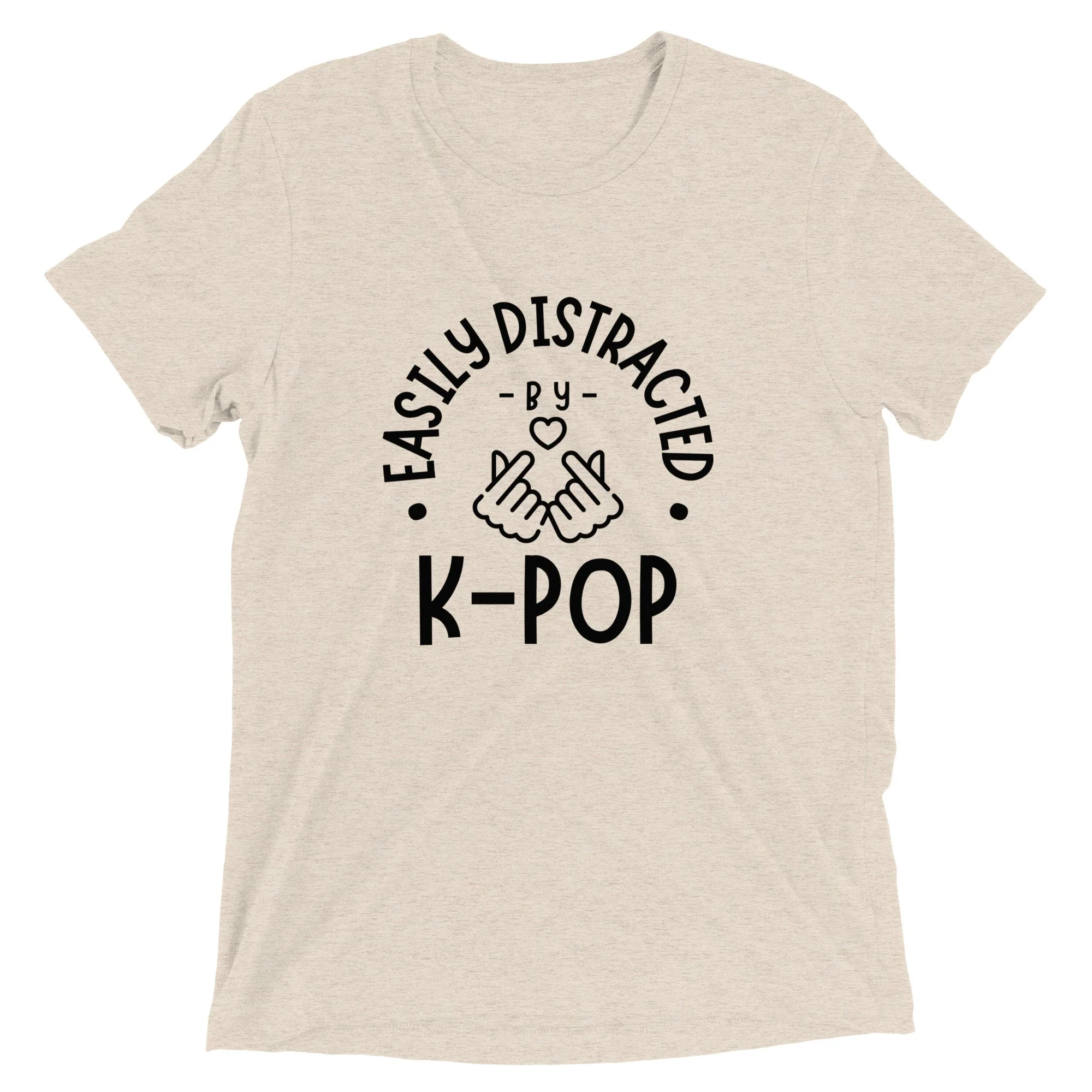 "Easily Distracted by K-Pop" Tri-Blend T-Shirt - Image 11