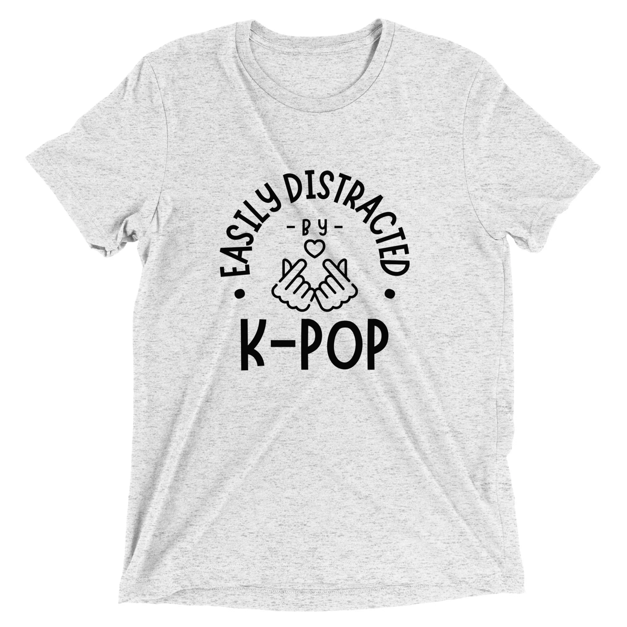 "Easily Distracted by K-Pop" Tri-Blend T-Shirt - Image 13