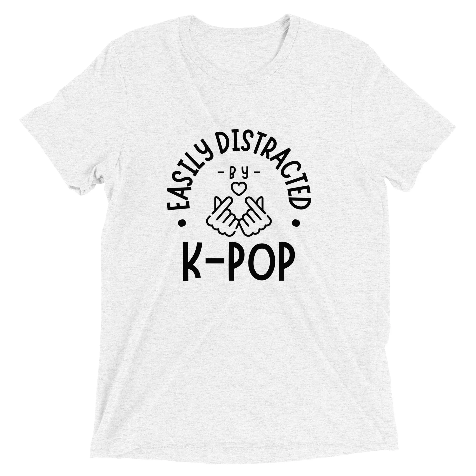 "Easily Distracted by K-Pop" Tri-Blend T-Shirt - Image 15