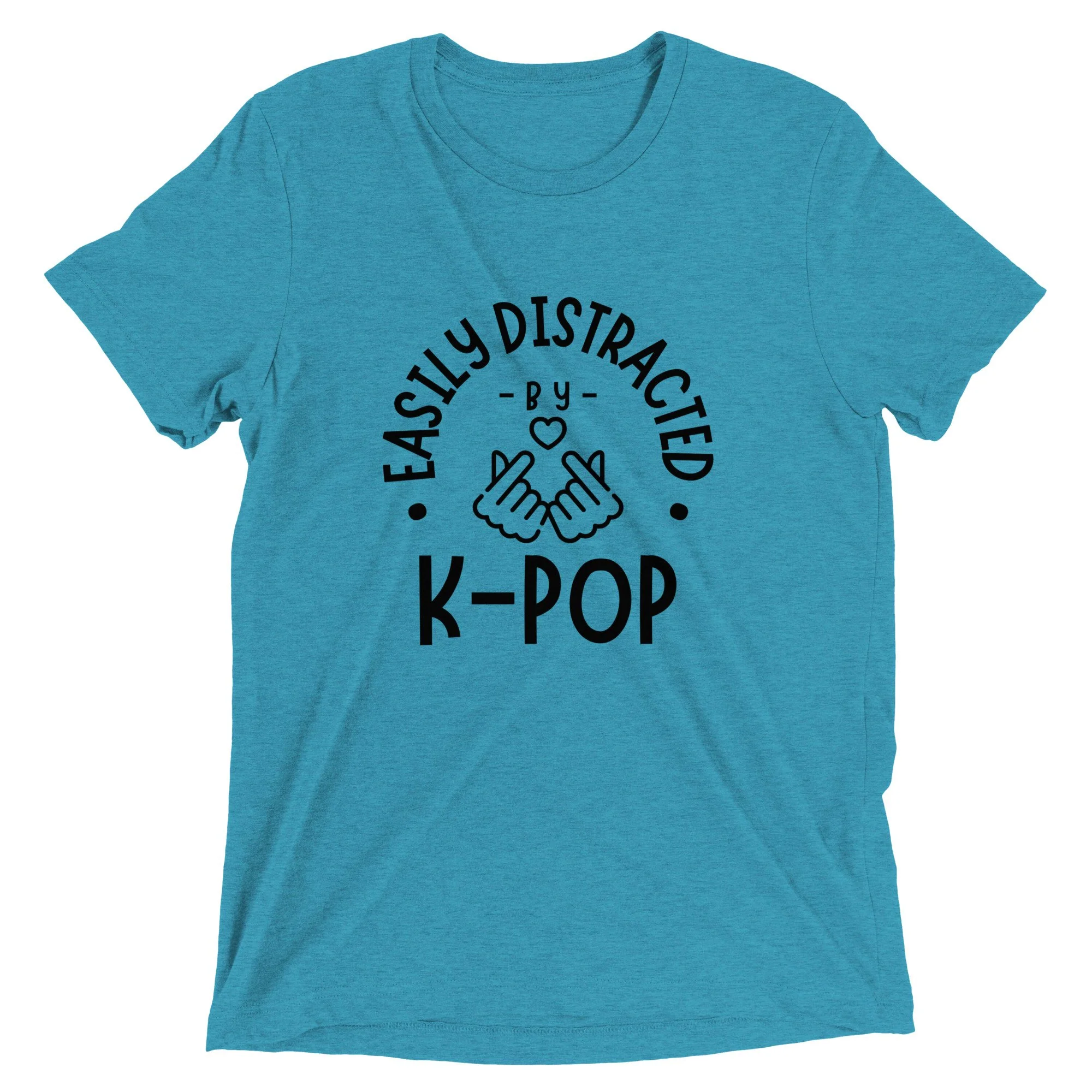 "Easily Distracted by K-Pop" Tri-Blend T-Shirt - Image 5