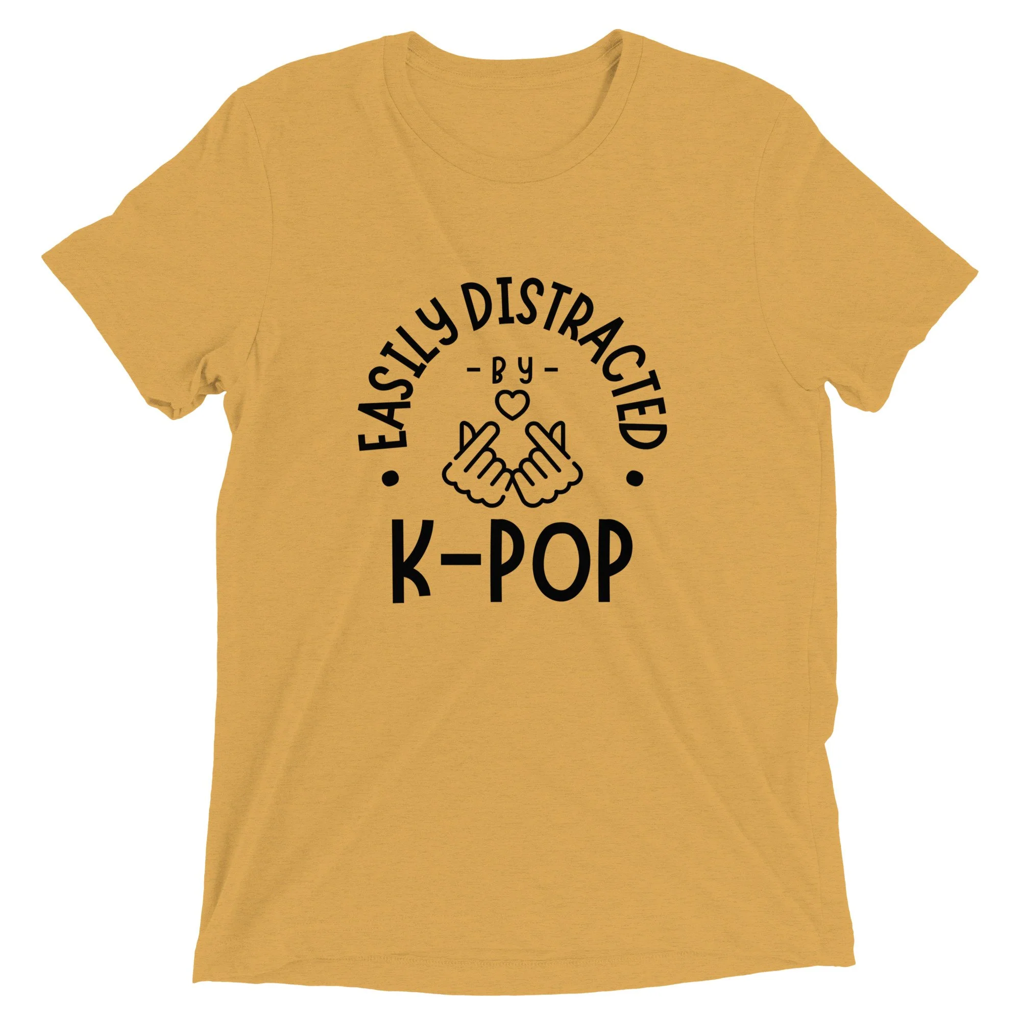 "Easily Distracted by K-Pop" Tri-Blend T-Shirt - Image 9