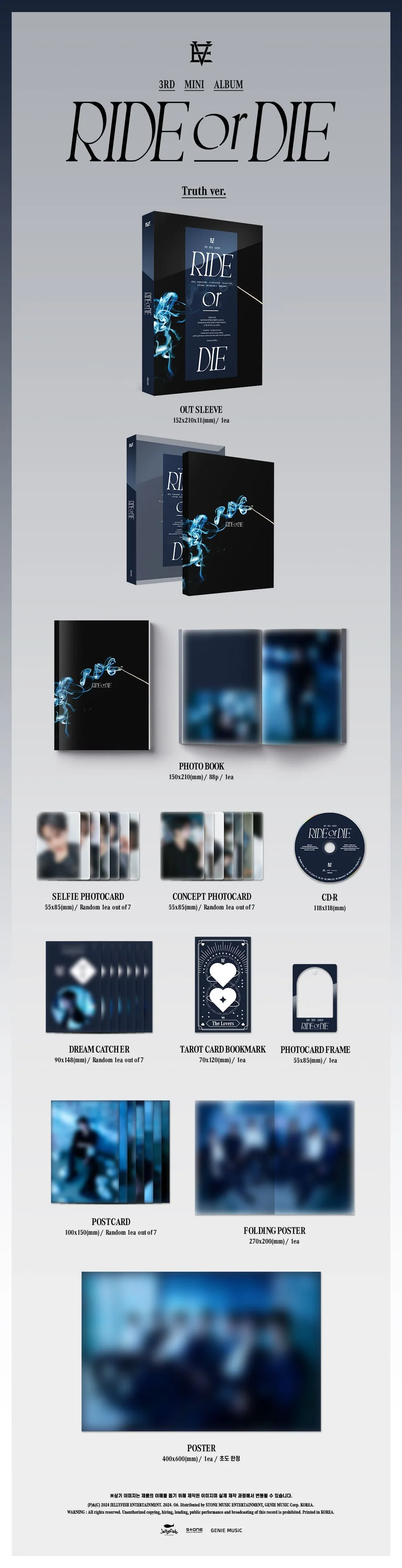EVNNE - 3rd Mini Album [RIDE or DIE] (Dare Ver. / Truth Ver.) - Image 4