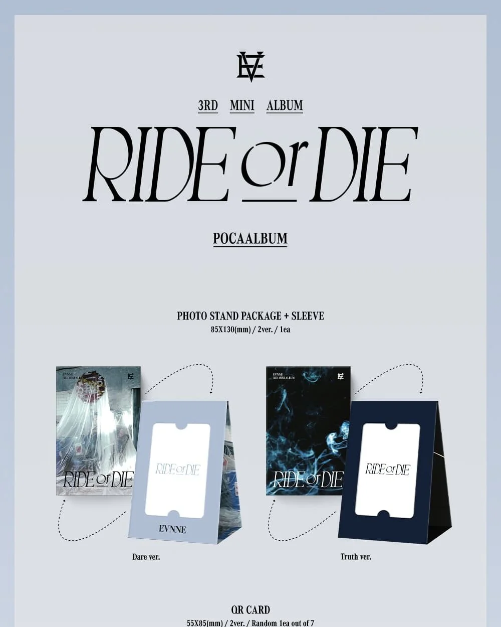 EVNNE - 3rd Mini Album [RIDE or DIE] (POCAALBUM) (Dare Ver. / Truth Ver.) - Image 4
