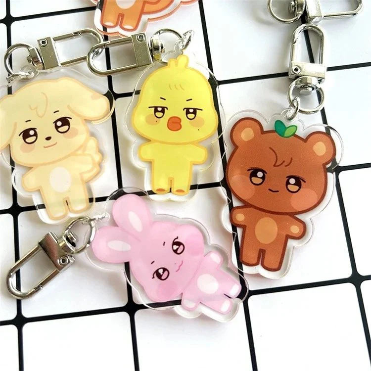 [FAN MADE] ATEEZ x ANITEEZ - Acrylic Animal Key Charm (by member) - Image 3