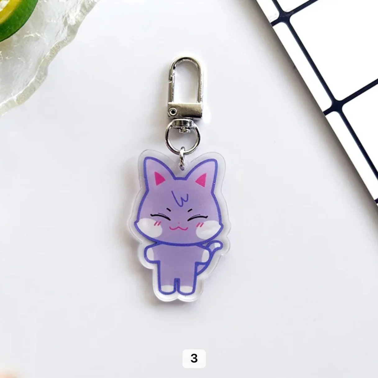 [FAN MADE] ATEEZ x ANITEEZ - Acrylic Animal Key Charm (by member) - Image 6