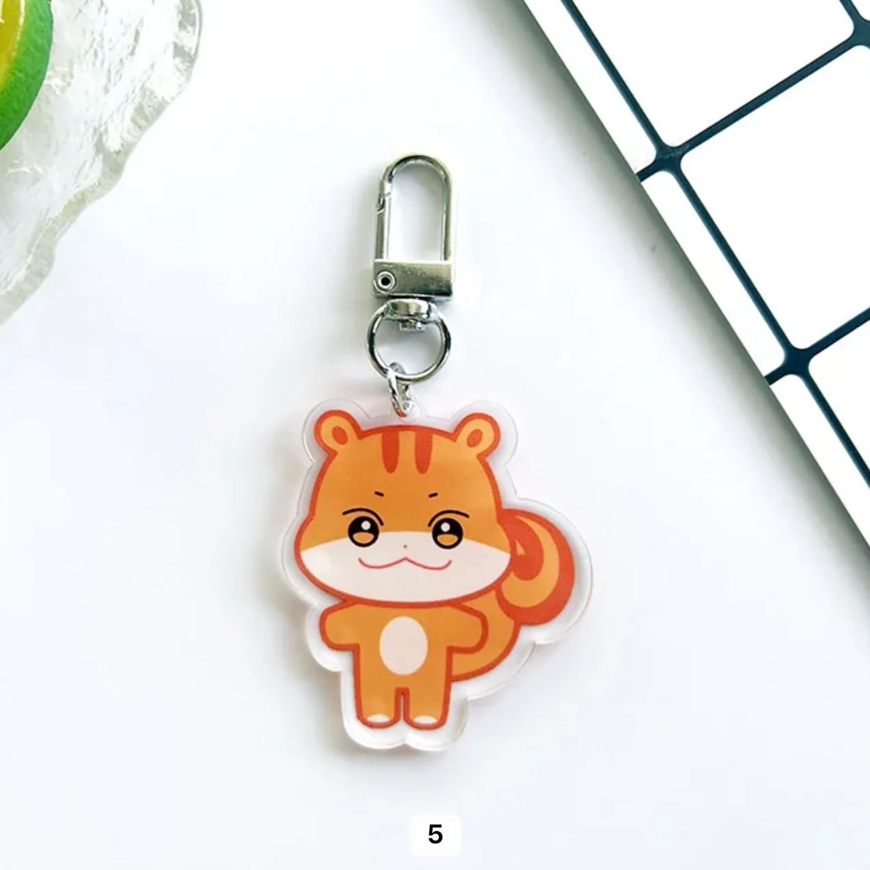 [FAN MADE] ATEEZ x ANITEEZ - Acrylic Animal Key Charm (by member) - Image 8