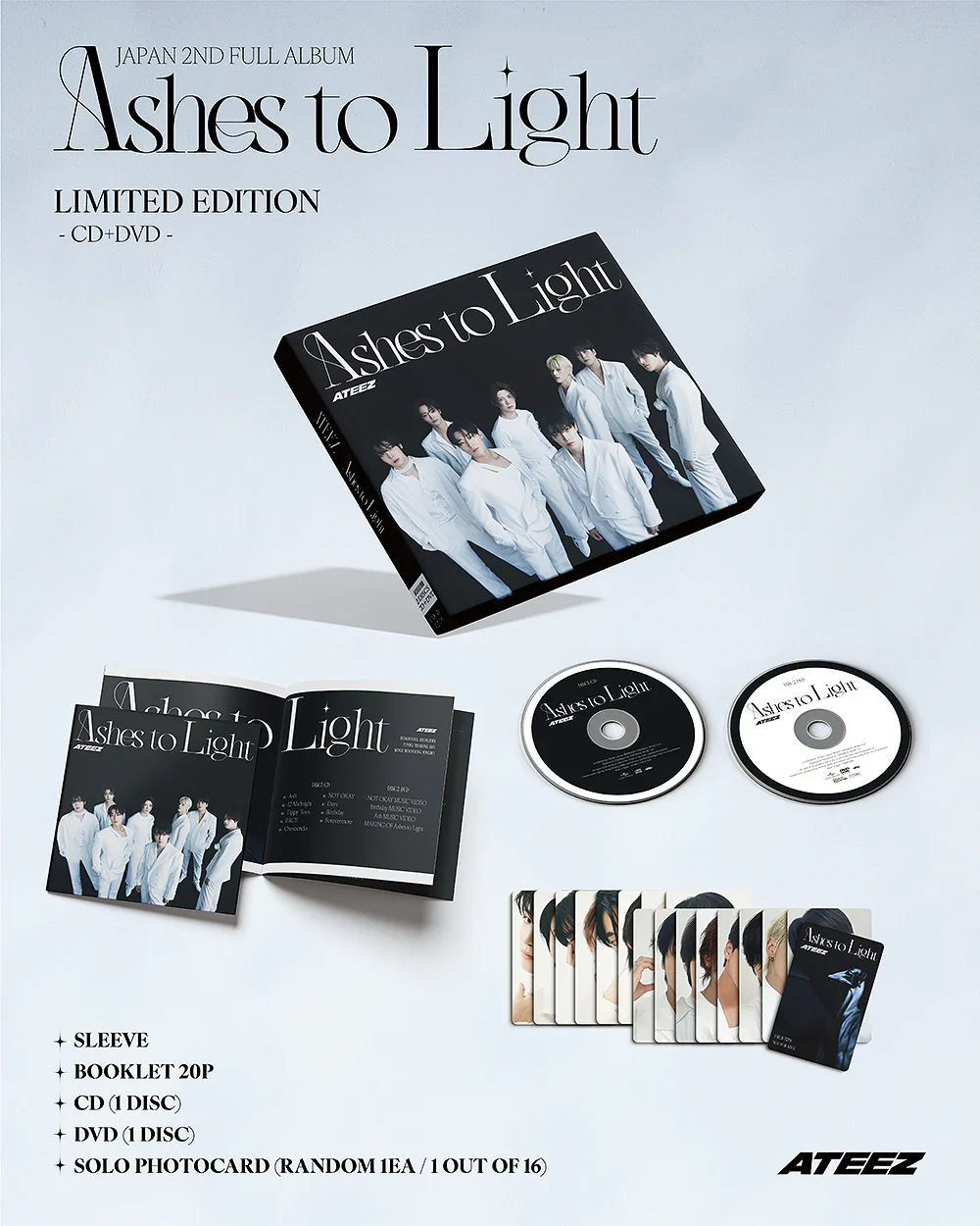 *TOWER POB* ATEEZ - Japanese Album [Ashes to Light] - Image 5