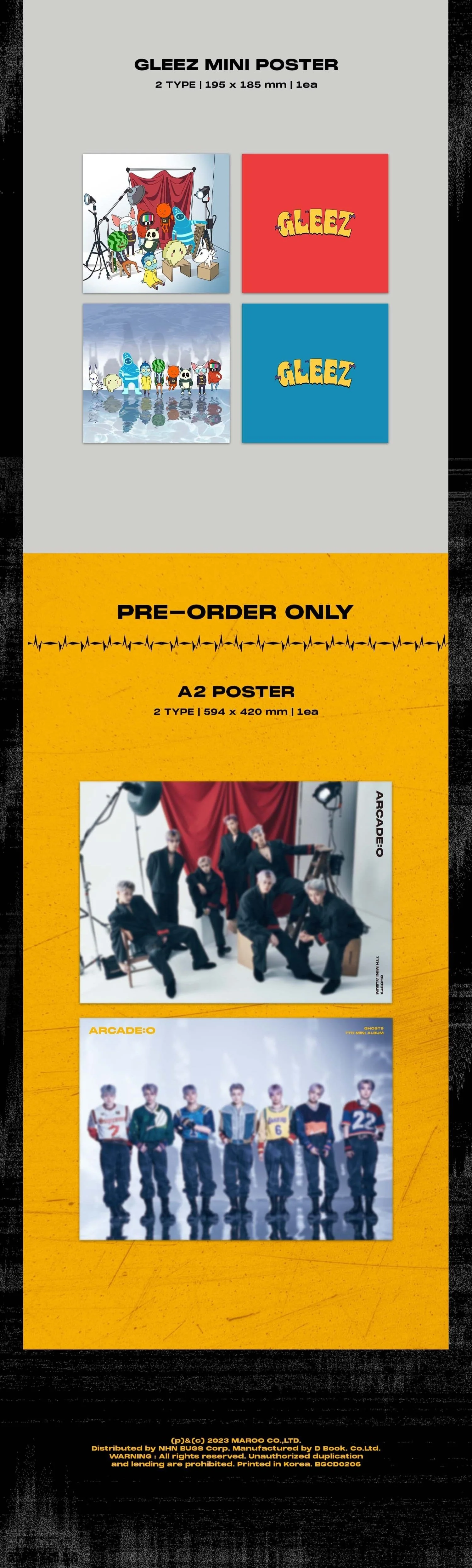 GHOST9 7th Mini Album [ARCADE : O] (BLACK Ver. / YELLOW Ver.) - Image 5