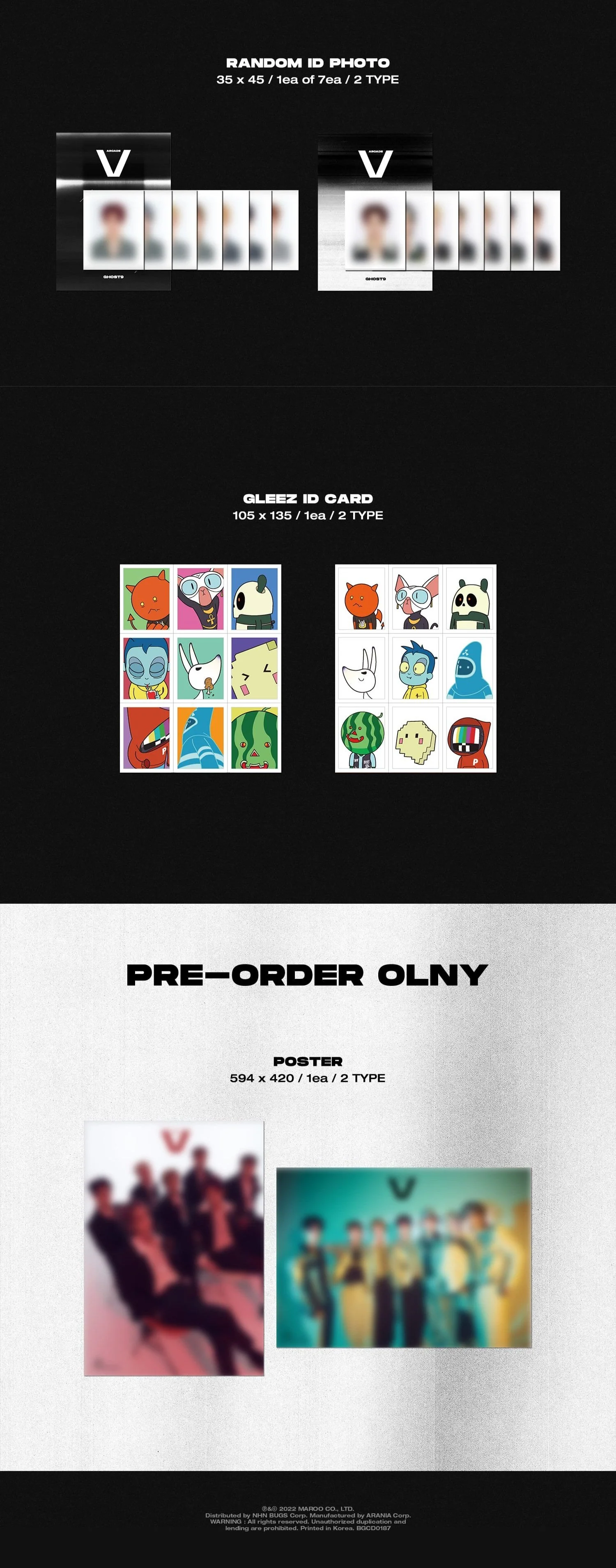 GHOST9 6th Mini Album [ARCADE : V] (TWILIGHT Ver. / MYSTERY Ver.) - Image 5