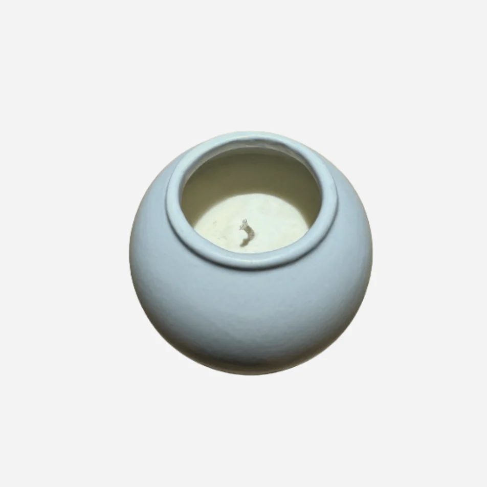 House of Dohwa Moon Jar Rice Bran Candle 320g 1ea - Image 7