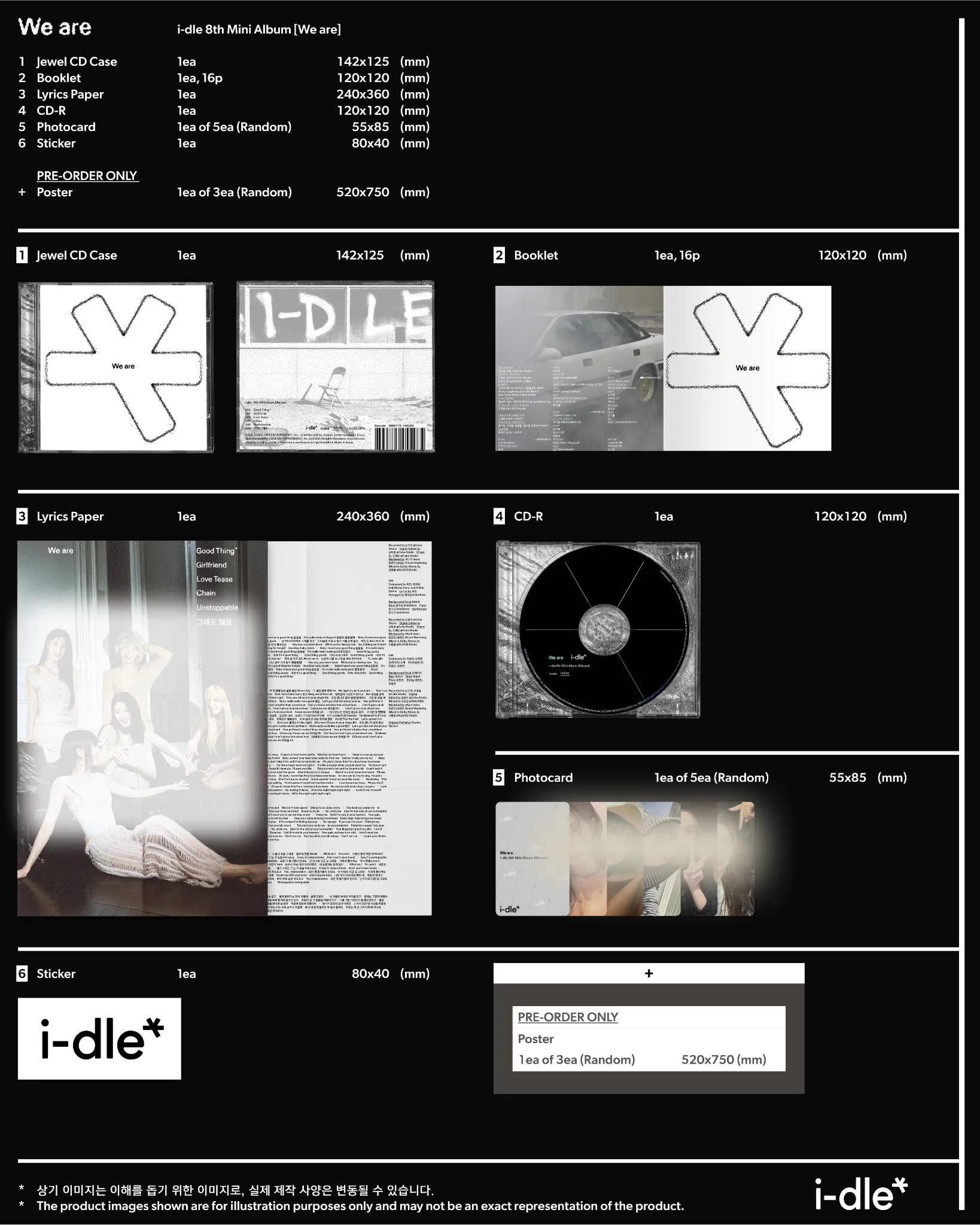 *Weverse POB* [i-dle] 8th Mini Album [We are] (All Versions) - Image 6