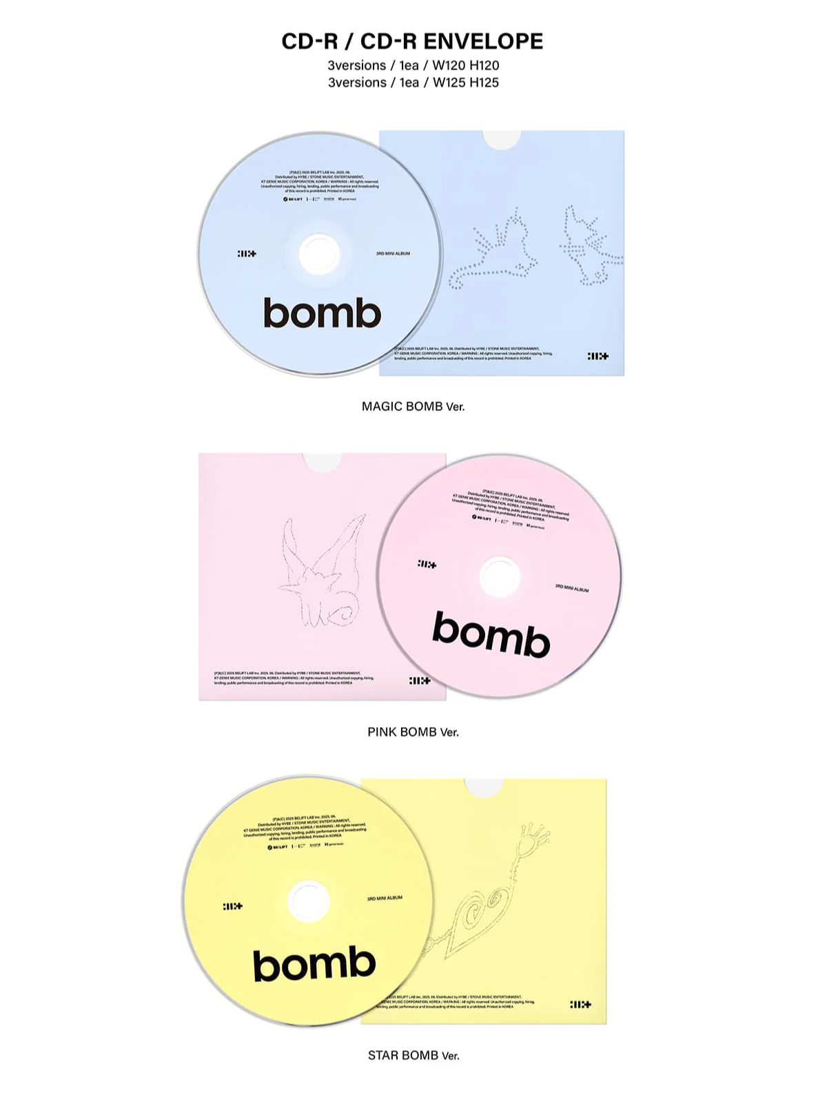 ILLIT 3rd Mini Album [bomb] (MAGIC BOMB Ver. / PINK BOMB Ver. / STAR BOMB Ver.) - Image 4
