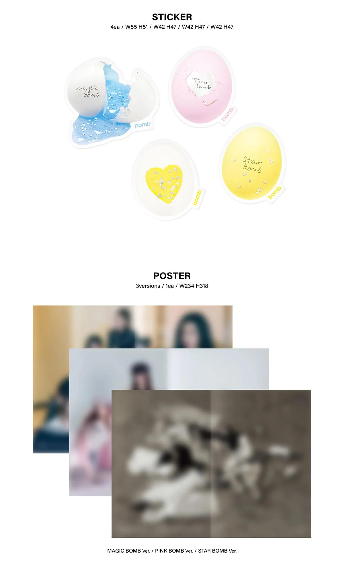 ILLIT 3rd Mini Album [bomb] (MAGIC BOMB Ver. / PINK BOMB Ver. / STAR BOMB Ver.) - Image 5