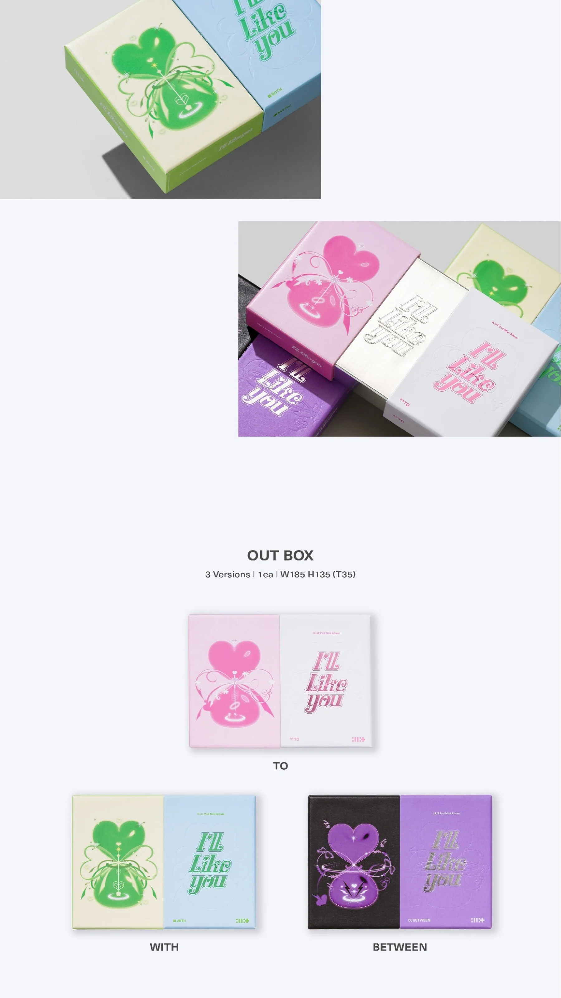 ILLIT - 2nd Mini Album [I'LL LIKE YOU] (TO Ver. / WITH Ver. / BETWEEN Ver.) - Image 4