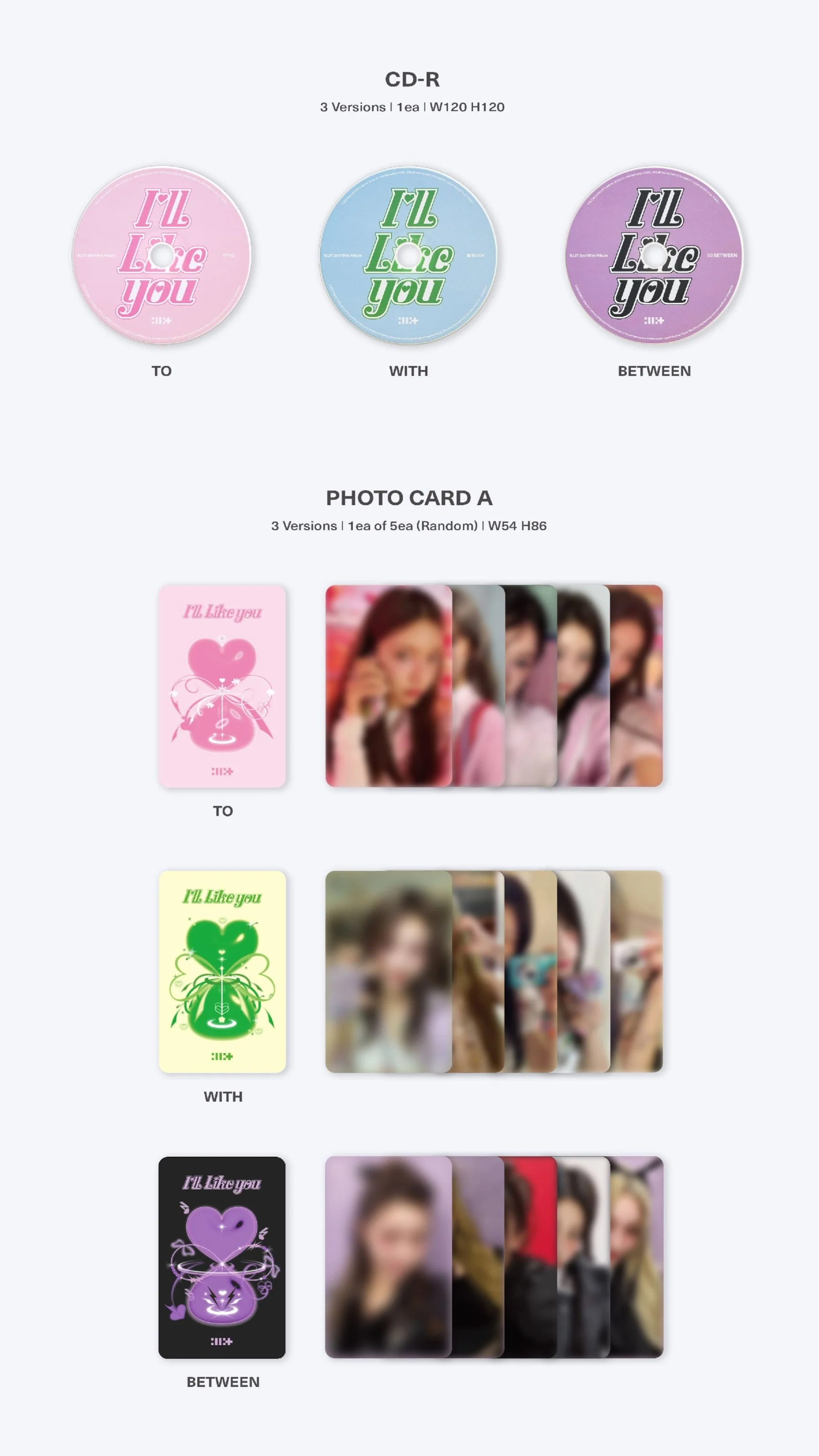 ILLIT - 2nd Mini Album [I'LL LIKE YOU] (TO Ver. / WITH Ver. / BETWEEN Ver.) - Image 6
