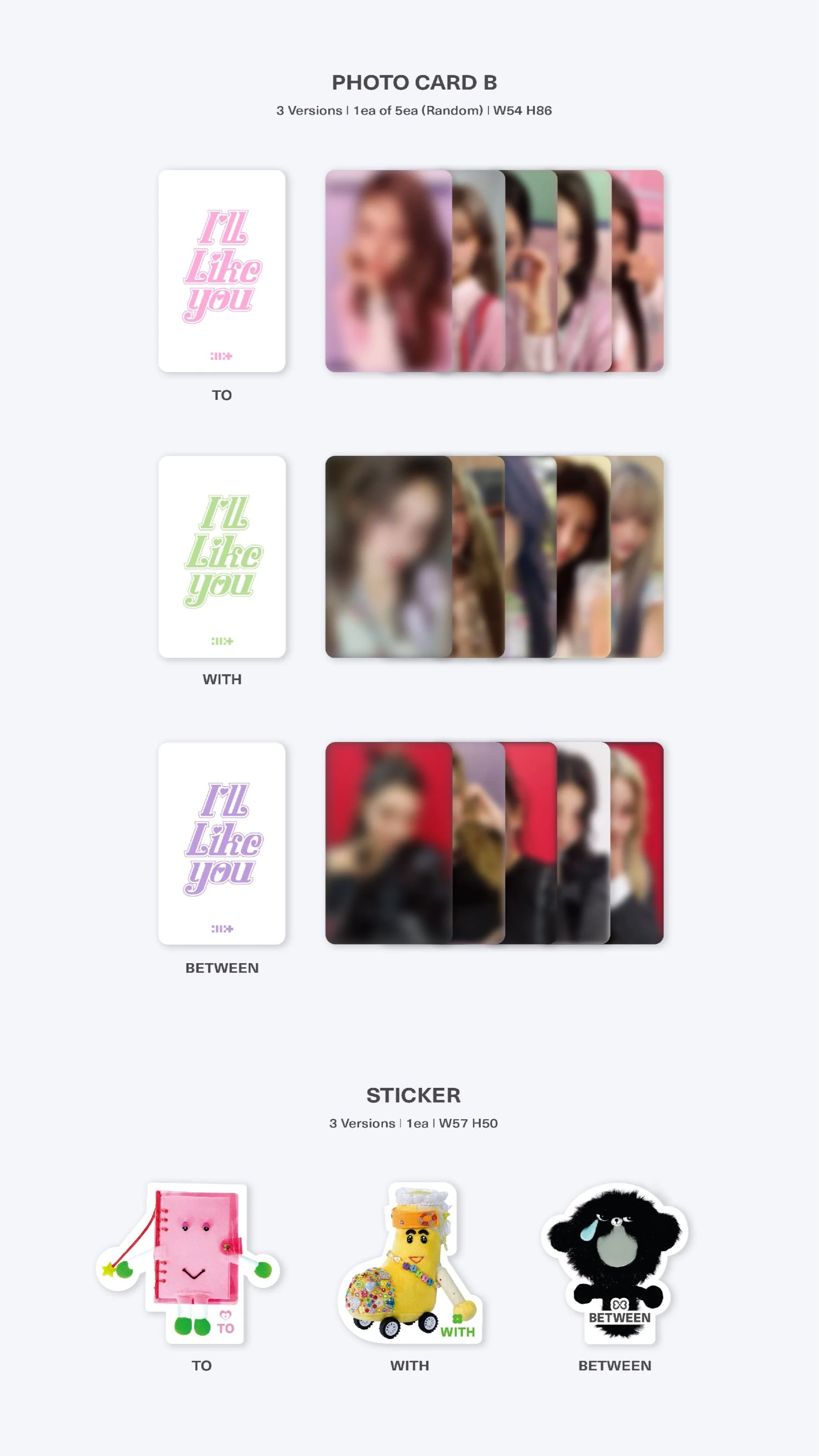ILLIT - 2nd Mini Album [I'LL LIKE YOU] (TO Ver. / WITH Ver. / BETWEEN Ver.) - Image 7