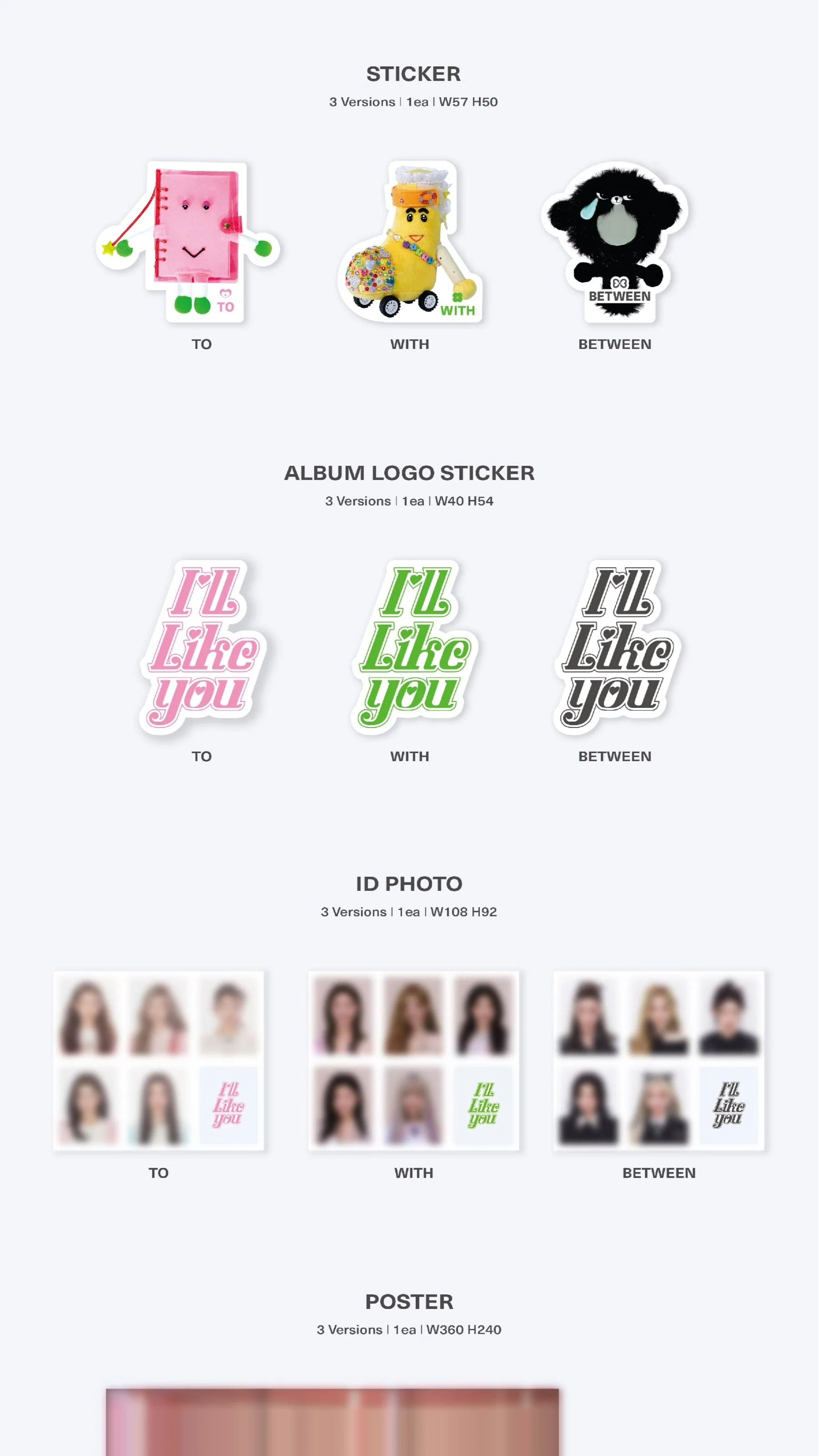 ILLIT - 2nd Mini Album [I'LL LIKE YOU] (TO Ver. / WITH Ver. / BETWEEN Ver.) - Image 8